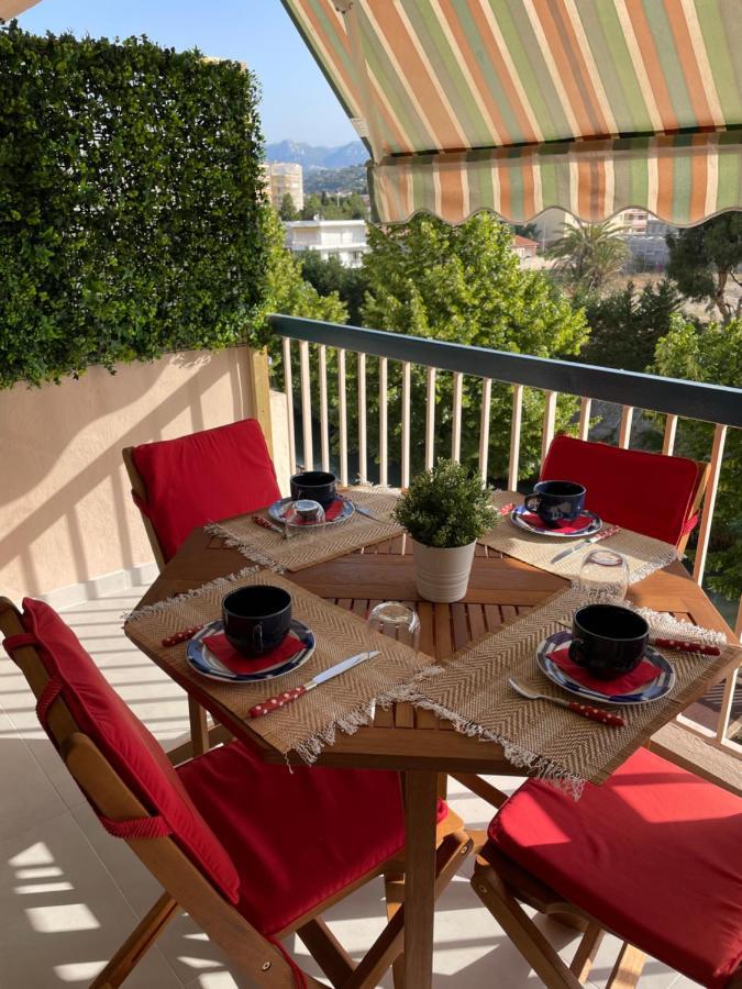 Vue Sur Mer - Magnifique Appartement Tout Confort - Terrasse Et Parking Prive Cagnes-sur-Mer Zewnętrze zdjęcie